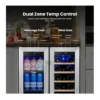 EditionSANI-yeego-bb-yg-wf24-23us-10130493-06 Yeego BB-YG-WF24-23US — 24-Inch Dual-Zone Wine and Beverage Cooler, 20 Bottles and 60 Cans — Stainless Steel