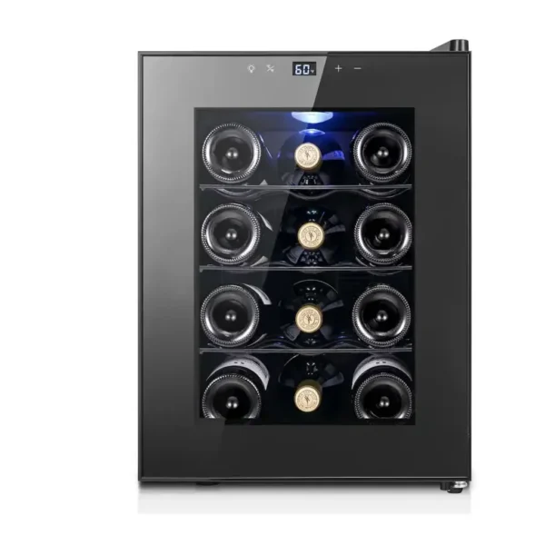 EditionSANI-yeego-mj-yg-cw-33fd-12831905-01 Yeego MJ-YG-CW-33FD — 12-Bottle Freestanding Thermoelectric Wine Refrigerator — Black