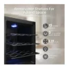 EditionSANI-yeego-mj-yg-cw-33fd-12831905-03 Yeego MJ-YG-CW-33FD — 12-Bottle Freestanding Thermoelectric Wine Refrigerator — Black