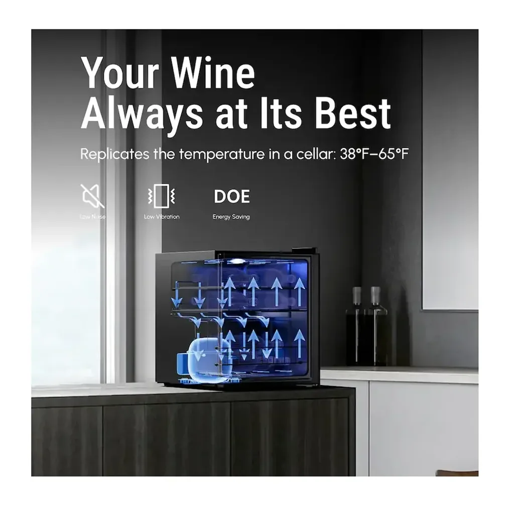 EditionSANI-yeego-mj-yg-wsjc46-25us-12827628-03-verified Yeego MJ-YG-WSJC46-25US — 12-Bottle Freestanding Wine Refrigerator — Black