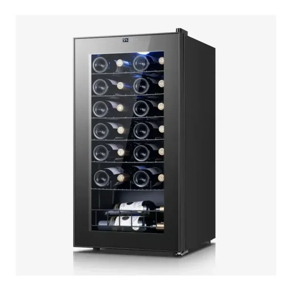 EditionSANI-yeego-mj-yg-wsjc88-25us-12827613-01 Yeego MJ-YG-WSJC88-25US — 28-Bottle Freestanding Compressor Wine Refrigerator — Black
