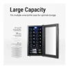 EditionSANI-yeego-mj-yg-wsjc88-25us-12827613-02 Yeego MJ-YG-WSJC88-25US — 28-Bottle Freestanding Compressor Wine Refrigerator — Black