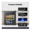 EditionSANI-yeego-qq-yg-bsjc46-25us-12701351-06 Yeego QQ-YG-BSJC46-25US — 65-Can Freestanding Beverage Refrigerator — Black