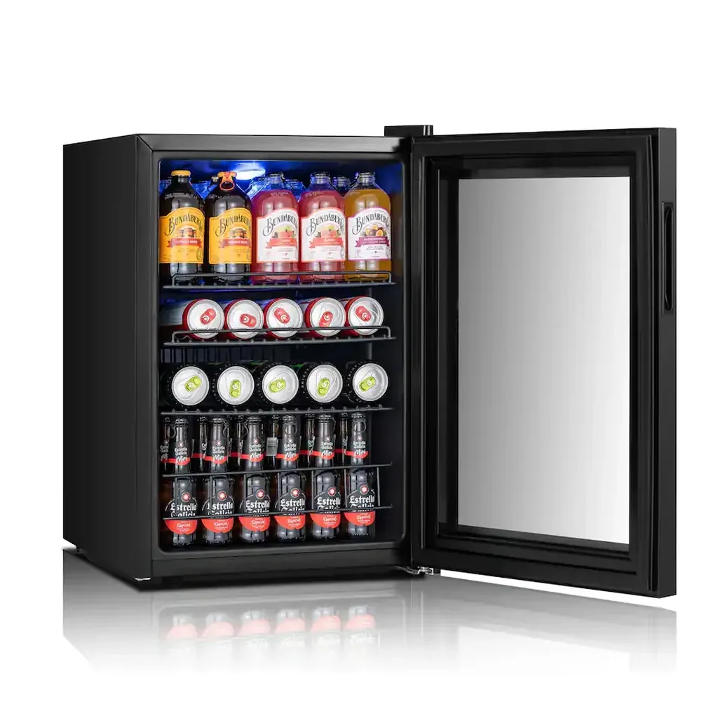 EditionSANI-yeego-qq-yg-bsjc62-25us-12701339-02 Yeego QQ-YG-BSJC62-25US — 85-Can Freestanding Beverage Refrigerator — Black