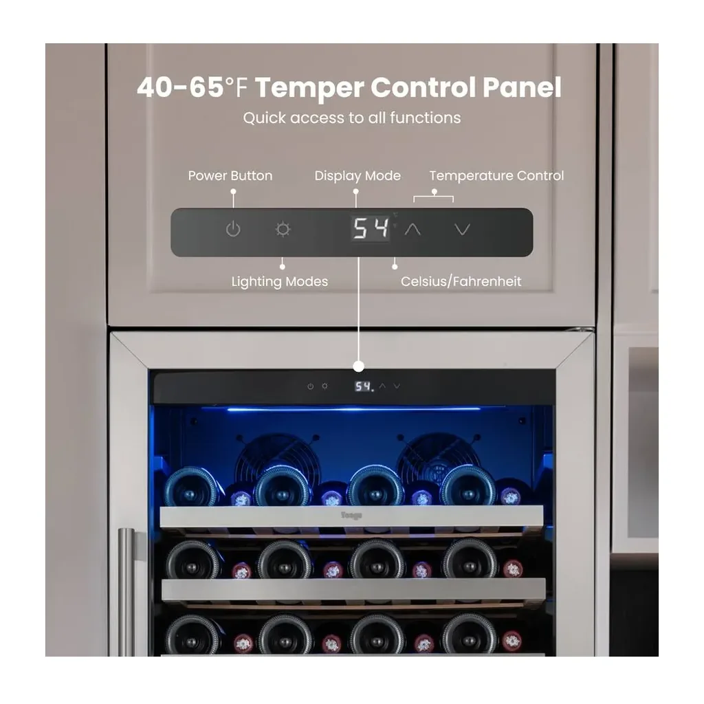 EditionSANI-yeego-yg-bs275-ws275-11121184-04 Yeego YG-BS275+WS275 — Wine and Beverage Refrigerator Bundle, 89 Bottles and 238 Cans — Silver