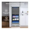 EditionSANI-yeego-yg-bs275l-23us-12039553-03 Yeego YG-BS275L-23US — 238-Can 24-Inch Beverage Refrigerator — Silver