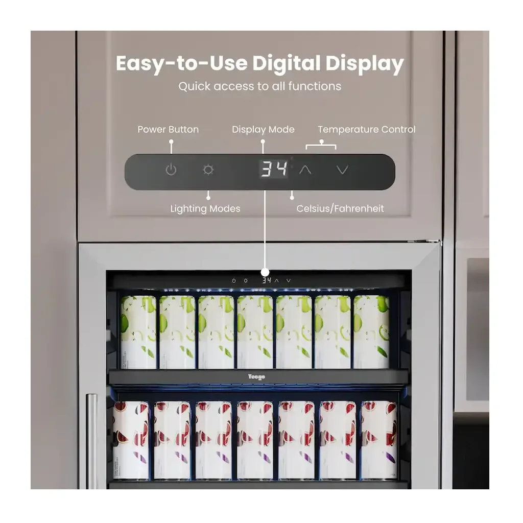 EditionSANI-yeego-yg-bs275l-23us-12039553-06 Yeego YG-BS275L-23US — 238-Can 24-Inch Beverage Refrigerator — Silver