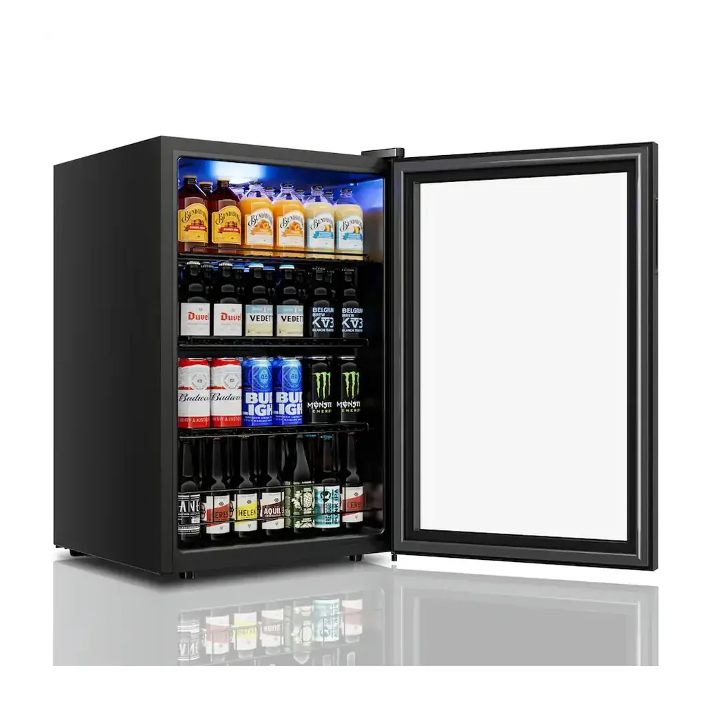 EditionSANI-yeego-yg-bsjc130-25us-10864051-02 Yeego YG-BSJC130-25US — 155-Can Freestanding Beverage Refrigerator — Black
