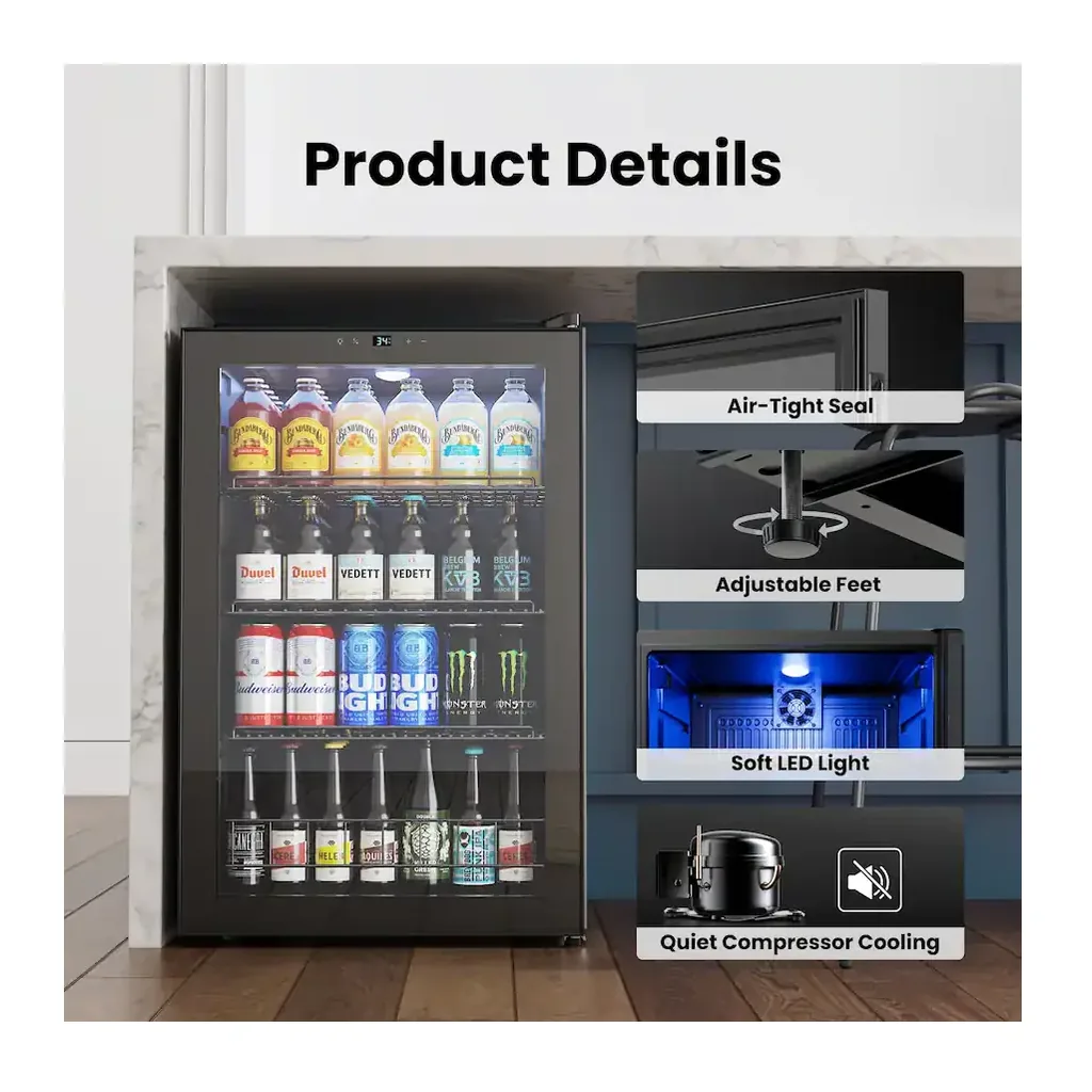 EditionSANI-yeego-yg-bsjc130-25us-10864051-06 Yeego YG-BSJC130-25US — 155-Can Freestanding Beverage Refrigerator — Black