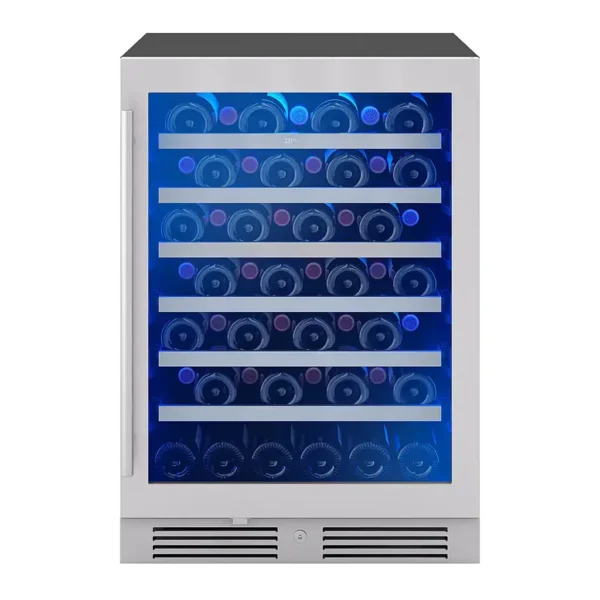 EditionSANI-zephyr-prw24c01cg-6540106-01 Zephyr PRW24C01CG — Presrv 24-Inch 53-Bottle Single-Zone Wine Cooler — Stainless Steel/Glass