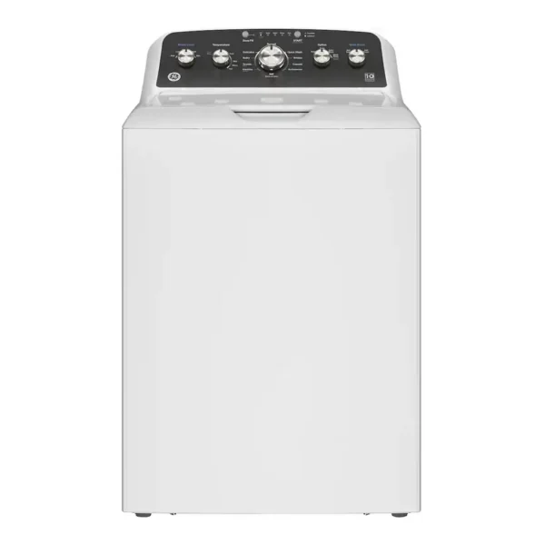 EditionSANI_GTW485ASWWB_01 GE - 4.5 Cu. Ft. High-Efficiency Top Load Washer with Deep Fill and Cold Plus - White with Matte Black