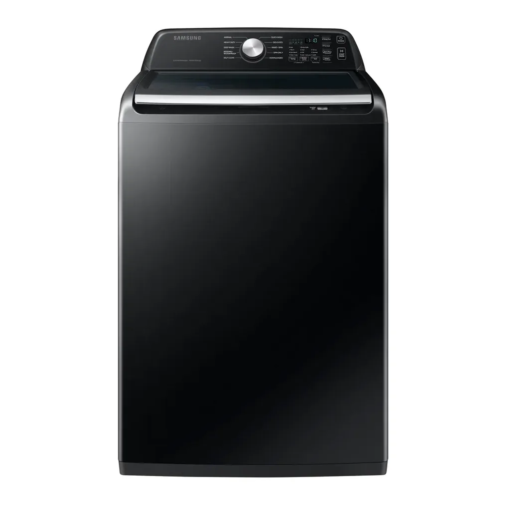 EditionSANI_Samsung_6547598_Washer Samsung - 4.7 Cu. Ft. High-Efficiency Smart Top Load Washer with Active WaterJet - Black
