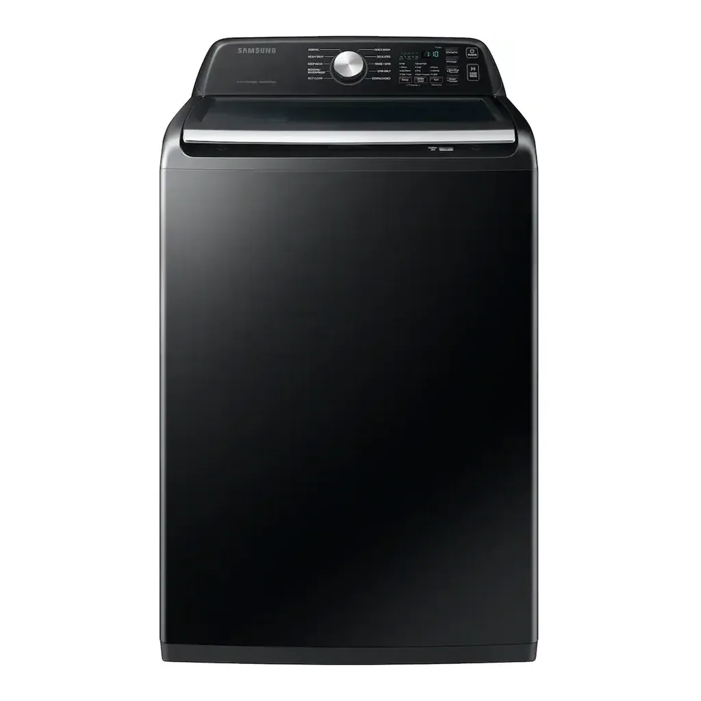EditionSANI_WA46CG3505AV_01 Samsung - 4.6 Cu. Ft. High-Efficiency Smart Top Load Washer with ActiveWave Agitator - Black