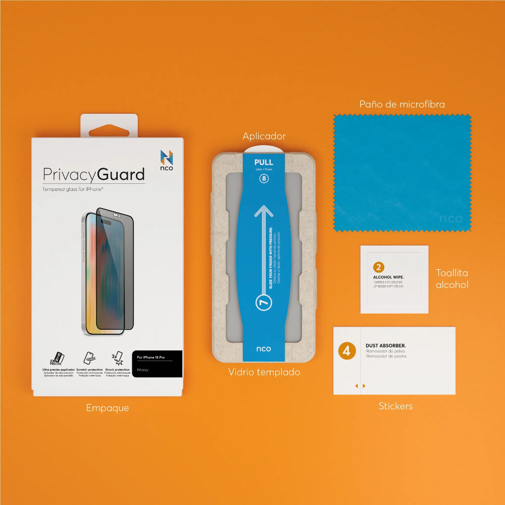 GPI5702_8.jpg NCO Screen Protector GlassGuard Privacy for iPhone 18 Pro - Black