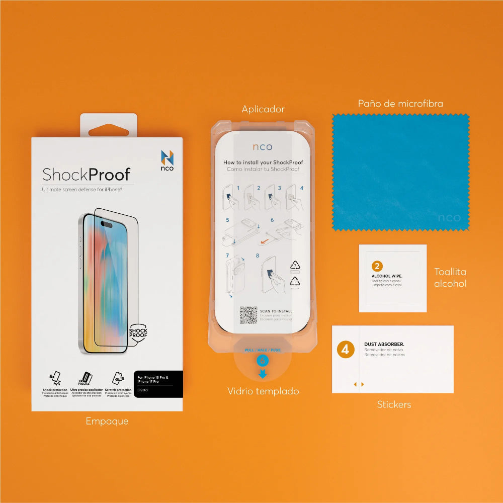 GSI5726_7.jpg NCO Screen Protector GlassGuard ShockProof for iPhone 18 Pro - Clear