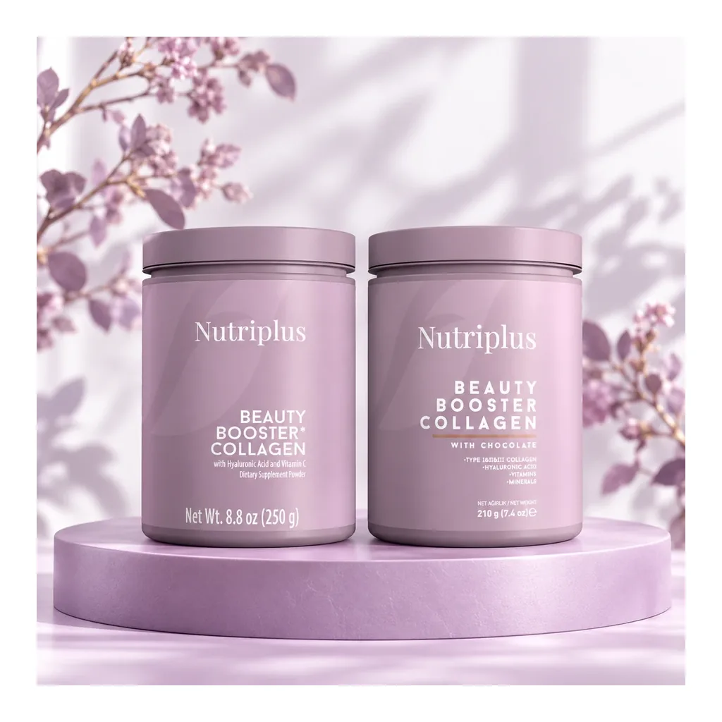 FARMASI Glow Up Collagen Duo – Unflavored and Chocolate – decorative FARMASI Nutriplus Glow Up Collagen Duo, unflavored 250 g and chocolate 210 g, decorative