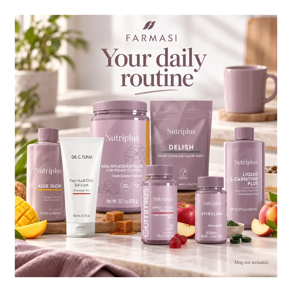 FARMASI BEAUTIFUL SHAPE SYSTEM for Weight Control – Usage scene FARMASI BEAUTIFUL SHAPE SYSTEM for Weight Control, usage scene