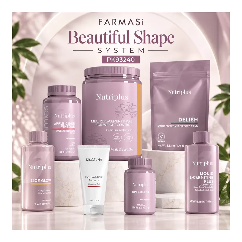 FARMASI BEAUTIFUL SHAPE SYSTEM for Weight Control – Packaging detail FARMASI BEAUTIFUL SHAPE SYSTEM for Weight Control, packaging detail