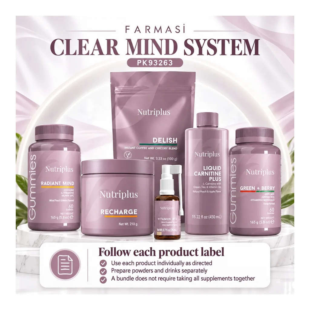 PK93263-04 FARMASI CLEAR MIND SYSTEM for Vitality + Focus