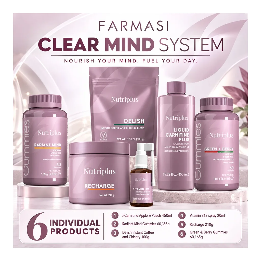 PK93263-06 FARMASI CLEAR MIND SYSTEM for Vitality + Focus