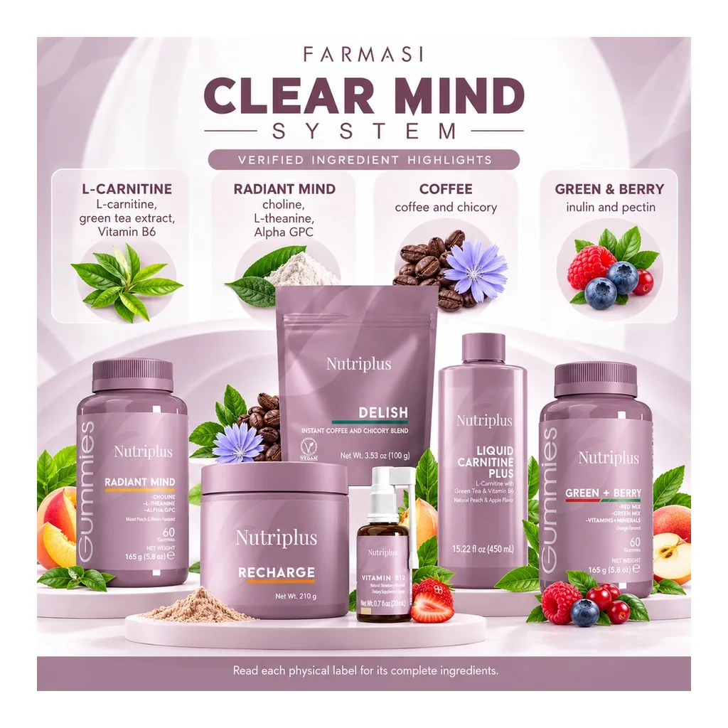 PK93263-07 FARMASI CLEAR MIND SYSTEM for Vitality + Focus