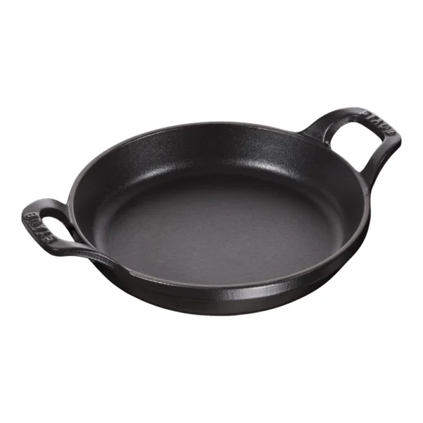 a1b9745f-7927-43d0-83ea-a52cc580af2a.jpg Staub - Cast Iron 7.5-inch Round Gratin Baking Dish - Matte Black