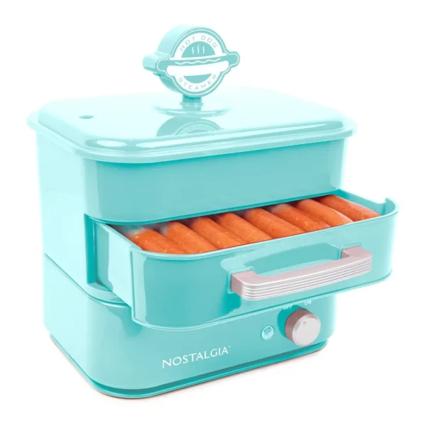 a2c8f0a9-2571-4fd1-aaaa-616586dfe3c1.jpg Nostalgia NHDS84RD6A Hot Dog Steamer and Bun Warmer – Red