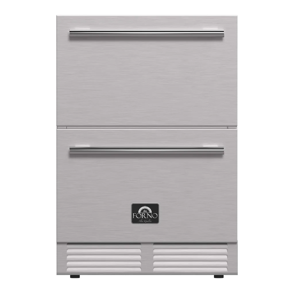 a2da5fe5-1a3c-4747-872c-32d510ef89bb.jpg Forno Appliances - Como 4.87 Cu. Ft. Compact Counter-Depth Drawer Refrigerator for Indoor or Outdoor Use - Stainless Steel