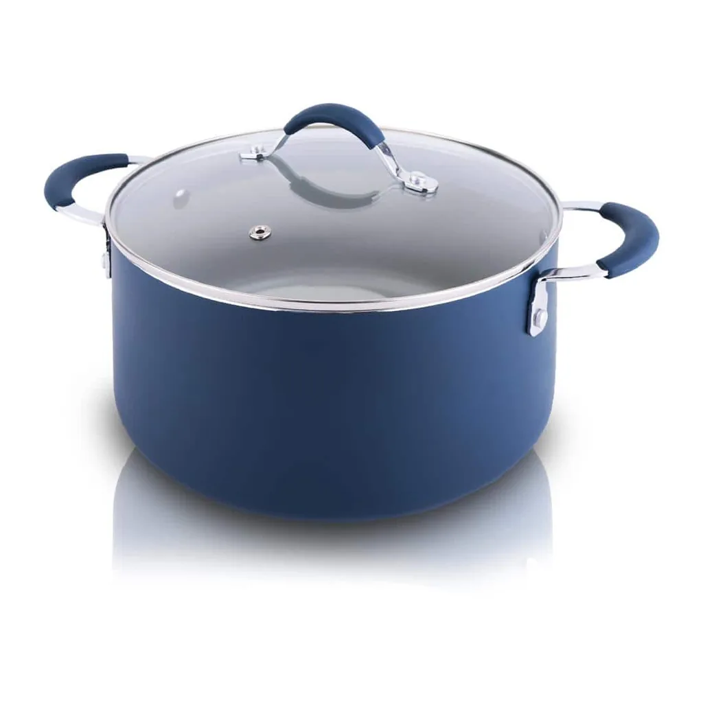 a3892bd0-9eb0-458f-b03d-e94768f20e4e.jpg NutriChef - Dutch Oven Pot with Lid - Non-Stick Kitchen Pasta Pot with See-Through Tempered Glass Lids, 5 Quart - Blue