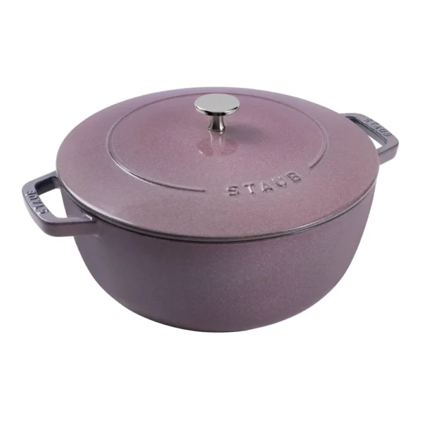 a7d795ab-4348-454c-95f3-6928d691dcf5.jpg Staub - Cast Iron Essential French Oven, Dutch Oven, 5-quart, serves 5-6, Made in France - Lilac