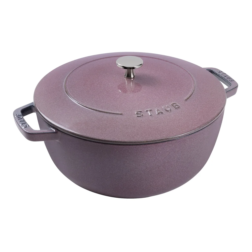 a7d795ab-4348-454c-95f3-6928d691dcf5.jpg Staub - Cast Iron Essential French Oven, Dutch Oven, 5-quart, serves 5-6, Made in France - Lilac