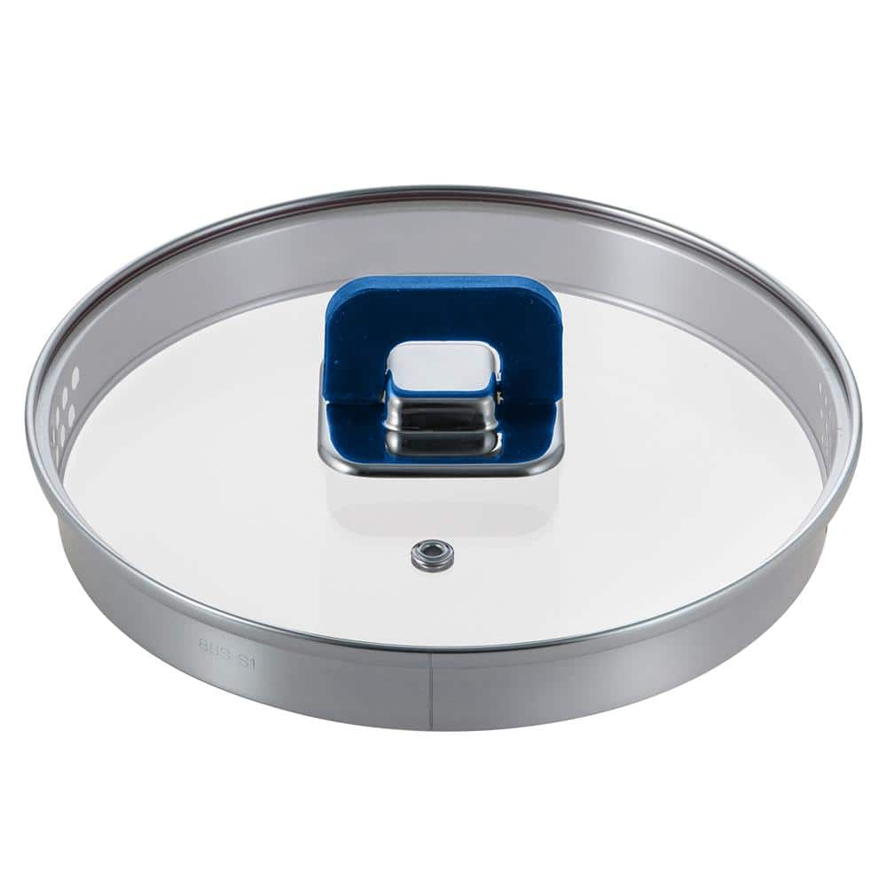 a900c85c-53b2-42d2-8d70-af04bd3f03da.jpg NutriChef - Lid For Saucepan Pot - Non-Stick Stylish Kitchen Cookware with Foldable Knob, PFOA Free - Blue