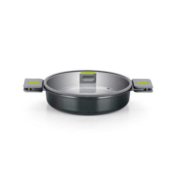 a93d227b-7a52-4c7d-90ae-68b5c6508f16.jpg BRA Cookware - Life Ceramic Nonstick Sauté Pan w/Glass Lid, 11 Inch, 3.3 Quart - Black