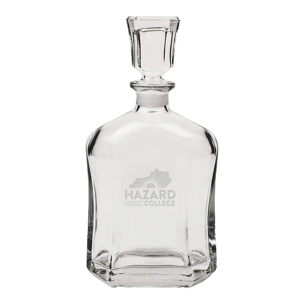 a9fdfeb6-7a96-4a43-9377-38b01a91d665.jpg Jardine - Hazard Community and Technical College 23.75oz. Crystal Whisky Decanter - Multicolor