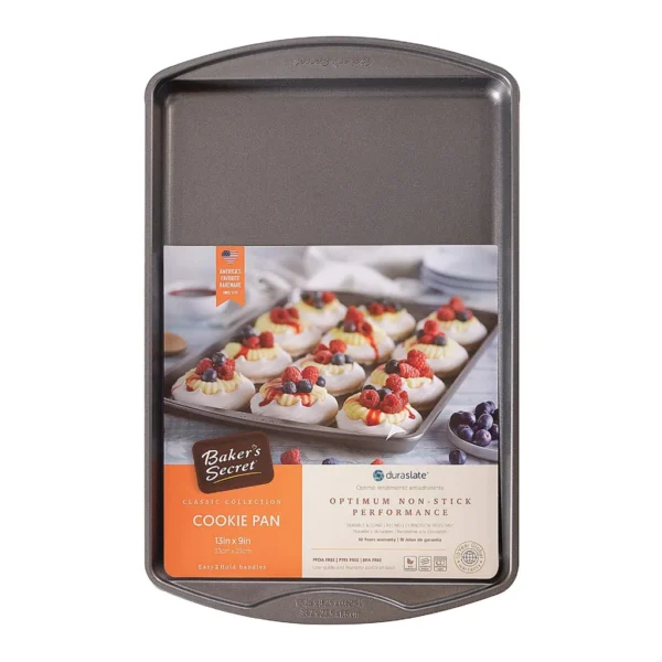 ab274eb6-7cc2-461a-9127-35b8b112a449.jpg Baker's Secret - Roaster Pan Non-stick 2.1"x9.6"x15.2" Classic Line Carbon Steel - Dark Gray