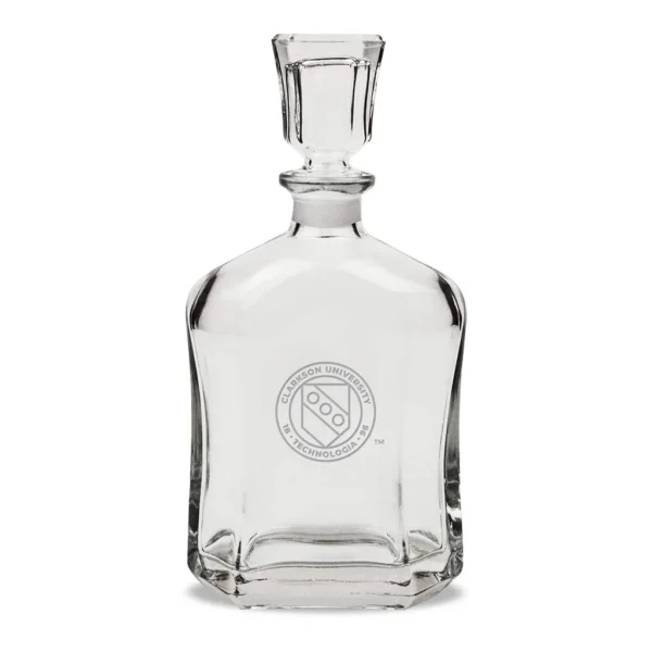 ab517634-1bf6-4ec6-a49c-799d4f7846a4.jpg Jardine - Clarkson Golden Knights 23.75oz. Crystal Whisky Decanter - Multicolor