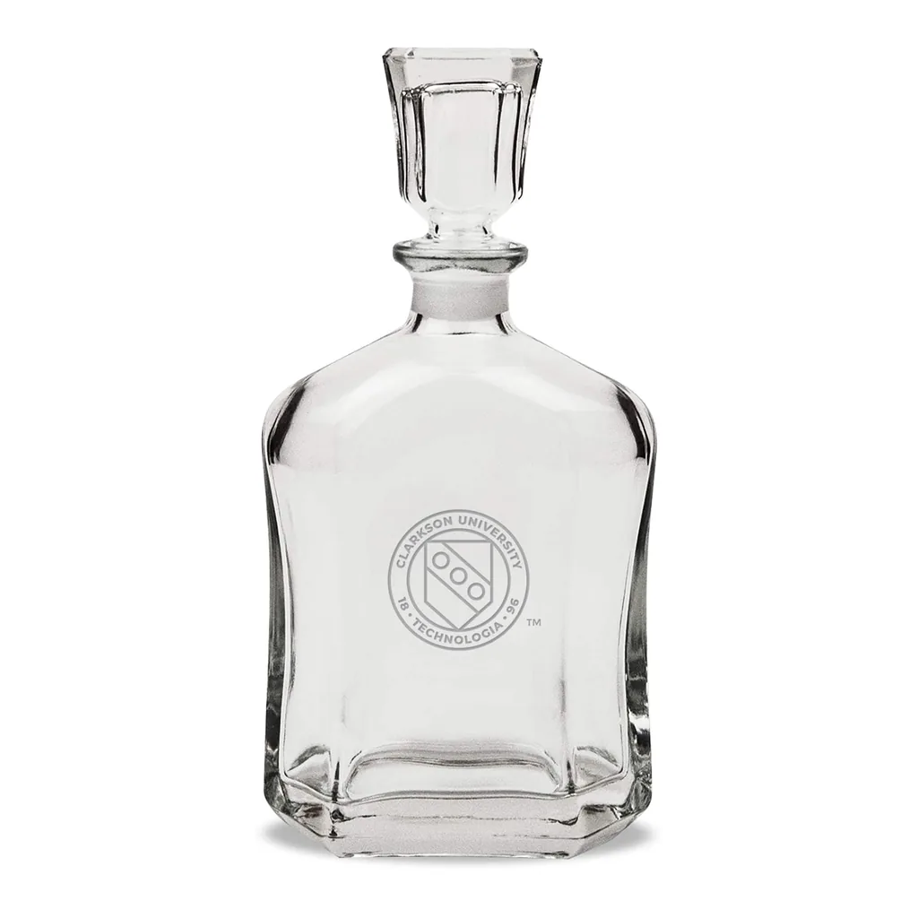 ab517634-1bf6-4ec6-a49c-799d4f7846a4.jpg Jardine - Clarkson Golden Knights 23.75oz. Crystal Whisky Decanter - Multicolor