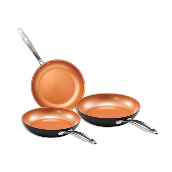 ab9f965e-5d70-497c-9af4-b2245f720262.jpg Gotham Steel - Pro Hard Anodized 3 Pack Nonstick Fry Pan Set - 8'' 10'' and 12'' - Black