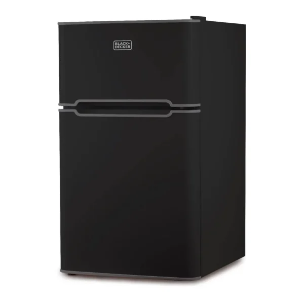 af0527f0-31d4-4936-8685-5d8a13e68be4.jpg Black+Decker - 3.1 Cu. Ft. Compact Two Door Refrigerator with Freezer - Black