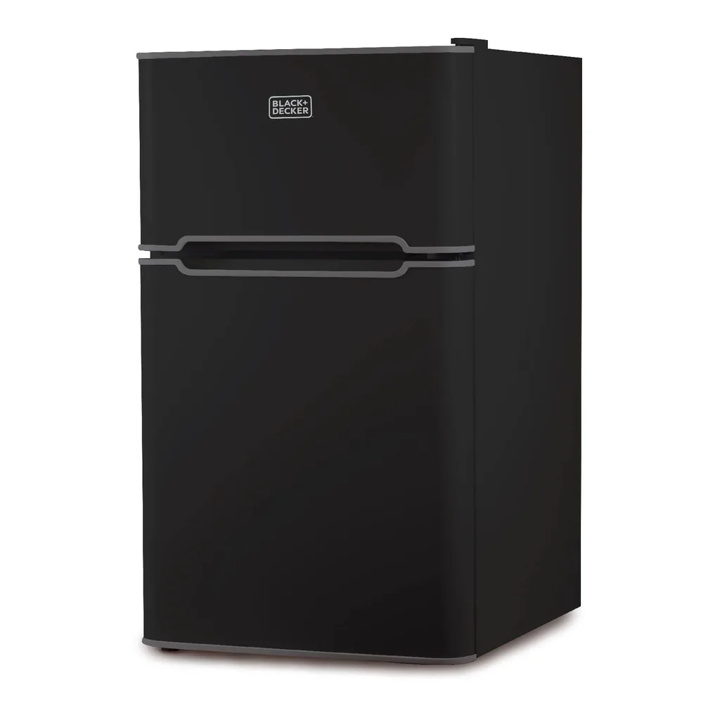 af0527f0-31d4-4936-8685-5d8a13e68be4.jpg Black+Decker - 3.1 Cu. Ft. Compact Two Door Refrigerator with Freezer - Black