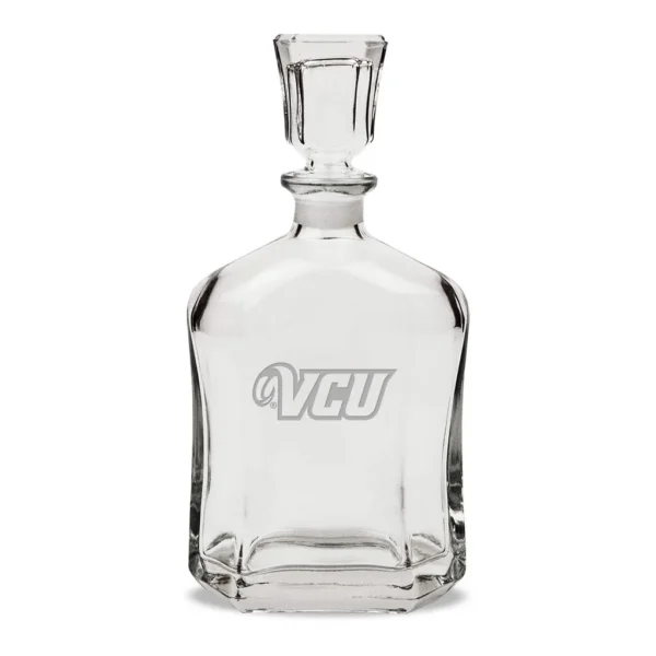 afe08936-7fc2-409a-a4e1-4356e254727c.jpg Jardine - VCU Rams 23.75oz. Crystal Whisky Decanter - Multicolor