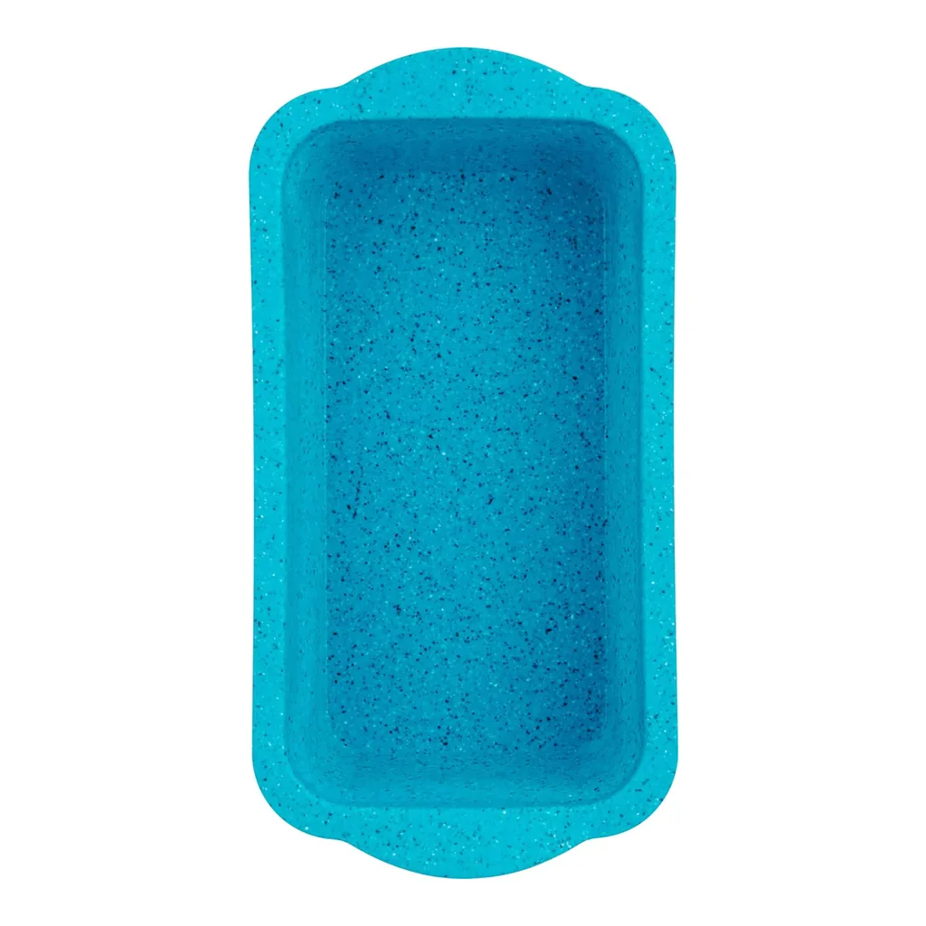 b0f187f2-4920-4995-8f80-a41884f811da.jpg Trudeau - Structure Silicone 8.5 x 4.5 Inch Loaf Pan, Tropical Granite - Blue