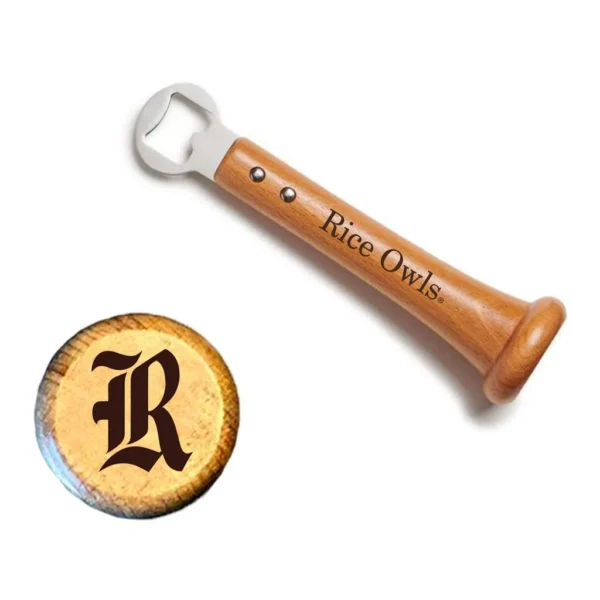 b1662ea4-a1e0-4a39-b711-8d0217dc8ee8.jpg Baseball BBQ - Rice Owls Pickoff Bottle Opener - Multicolor