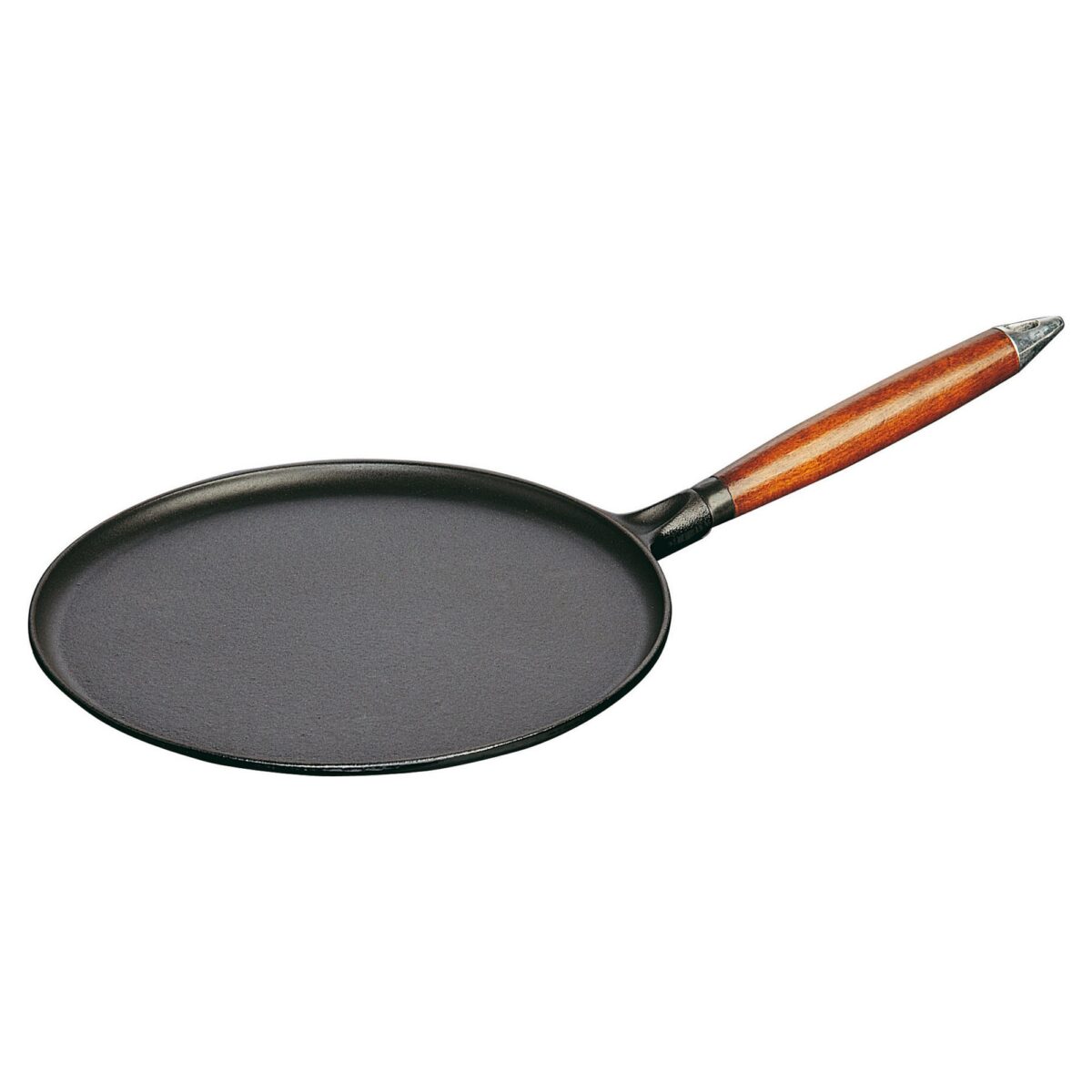 b1e2c9ca-d82d-4299-b124-7a9d81d0b6d7.jpg Staub - Cast Iron 11-inch Crepe Pan with Spreader and Spatula - Matte Black