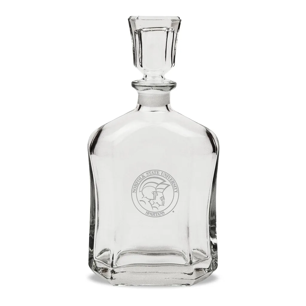 b36c7615-beed-46f0-b5d1-30a1ca918d0a.jpg Jardine - Norfolk State Spartans 23.75oz. Crystal Whisky Decanter - Multicolor