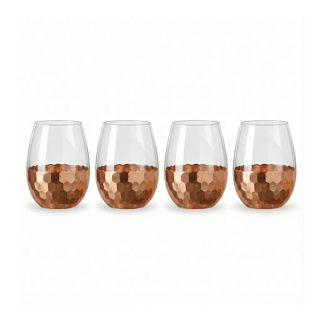 b454bcd7-d60e-4533-9b9d-1eb0af327bd7.jpg American Atelier - Daphne Set of 4 Stemless Glasses 20OZ - Copper