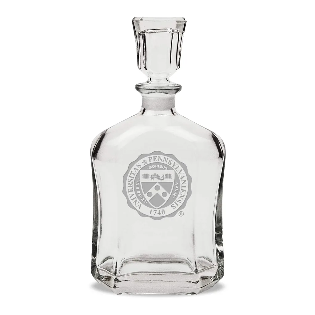 b46d8c85-8f94-43fc-9120-d13c0dc61ab3.jpg Jardine - Pennsylvania Quakers 23.75oz. Crystal Decanter - Multicolor