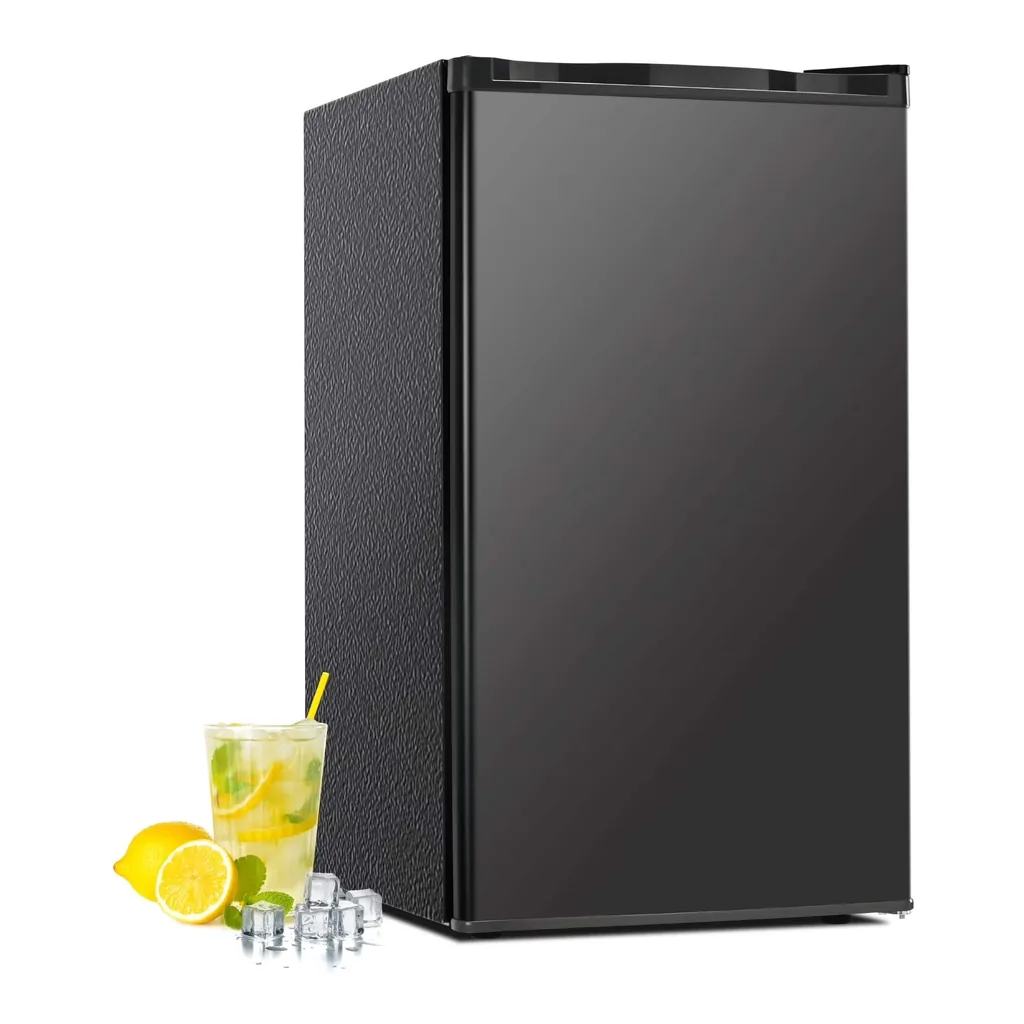 b4ae6b77-130a-4cc1-bc6e-84d7f392902e.jpg SIMZLIFE - 3.2 Cu.ft Mini Refrigerator with Freezer - Compact Design & Single Door - Silver