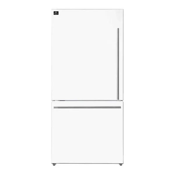 b5e3c421-66c0-4101-b439-b27b1e6f8018.jpg Forno Appliances - Milano Espresso 17.2 Cu. Ft. Bottom Freezer Refrigerator with Built-In Ice Maker - White