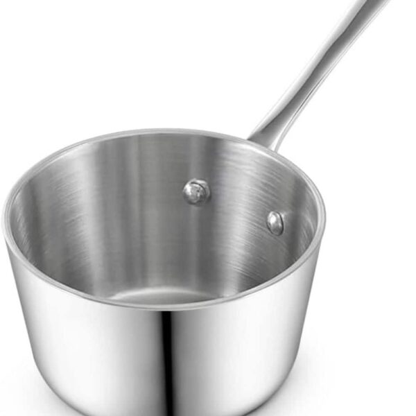 b6701e2d-c037-4ae9-a740-f5b350b5c6f7.jpg D&M - Multi ply Clad 0.14 QT Butter Warmer, Induction Compatible, Small Saucepan for Coffee, Butter, Milk - Stainless Steel